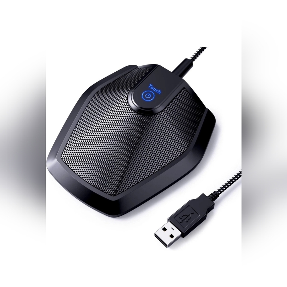 TONOR G11 Conference USB Microphone Omnidirectional Condenser PC Mic, Black. The